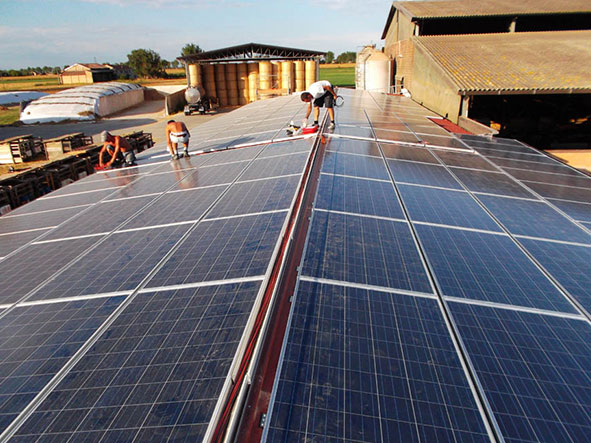 Impianto fotovoltaico di azienda agricola a Portomaggiore